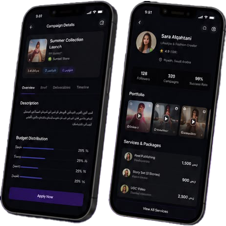 InfluX mobile application
